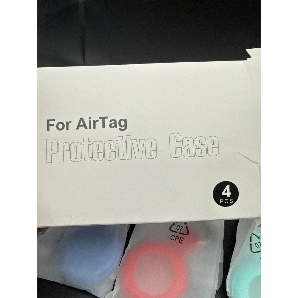 3 Pack Waterproof AirTag Protective Case Keychain Silicone Cover IPX8 X0042YQ3NT